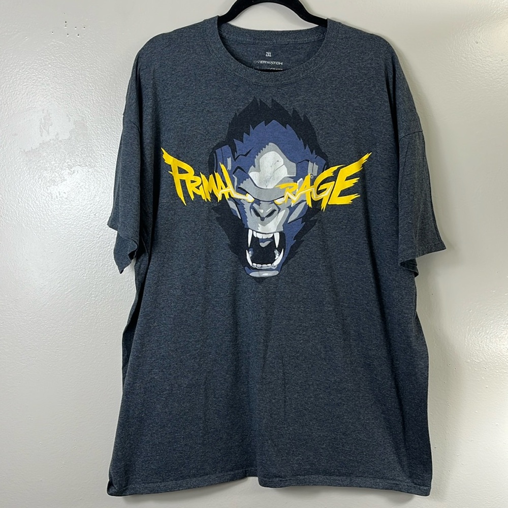 Overwatch graphic T-shirt primal rage, men’s size 2XL